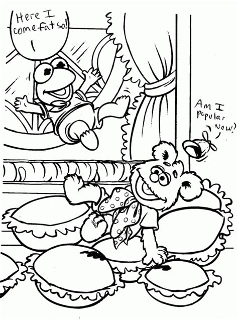 Miss Piggy Muppet Baby Coloring Page Coloring Pages