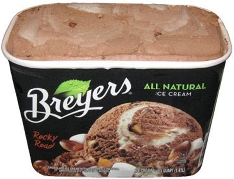 A most delicious combo of chocolate, marshmallows, almonds, heavy cream, whole milk, egg yolks and more. On Second Scoop: Ice Cream Reviews: Breyer's Rocky Road ...