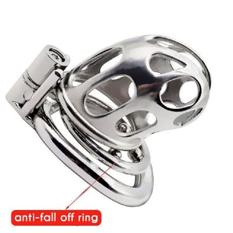 Keyless Chastity Cage With Anti Pullout Ring Sq Smbsm