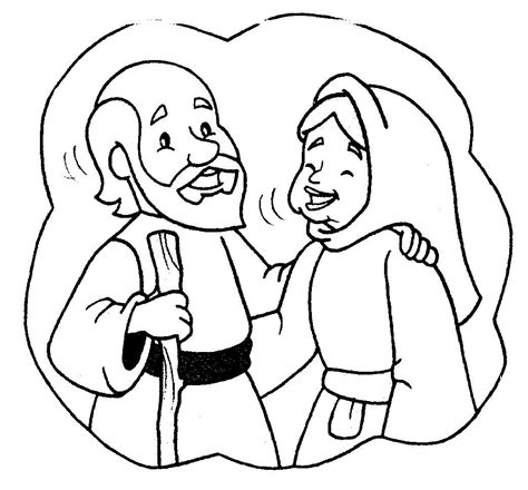 Abraham and sarah named him isaac. God promises Abram - Coloring Page - SundaySchoolist