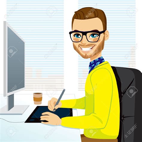 Man In Front Of Computer Clipart 20 Free Cliparts Download Images On