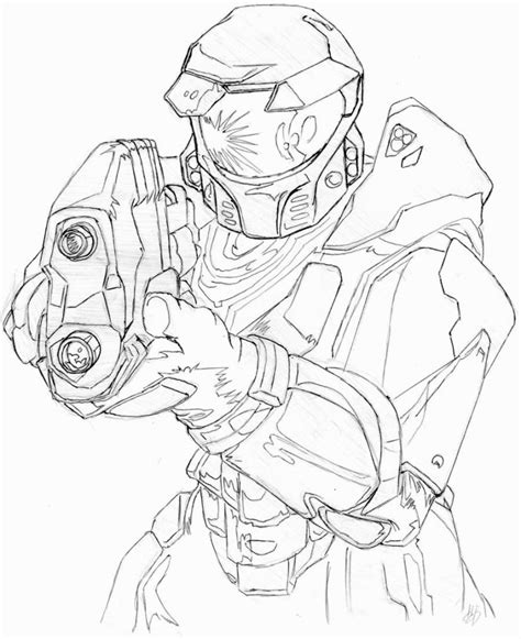 Master Chief Coloring Pages | Halo drawings, Coloring pages, Halo tattoo
