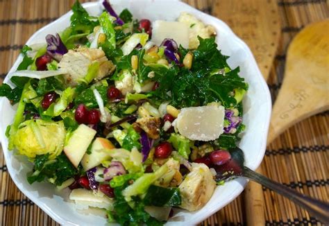 Shaved Brussels Sprouts Kale And Pomegranate Salad W A