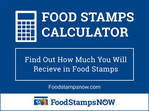 Food stamp recipients receive funds to spend at local grocery stores and supermarkets. Food Stamps Calculator - How Much Will I Receive? - Food ...