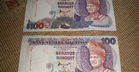 Collectible Items Duit Malaysia Lama Rm100 2 Pieces