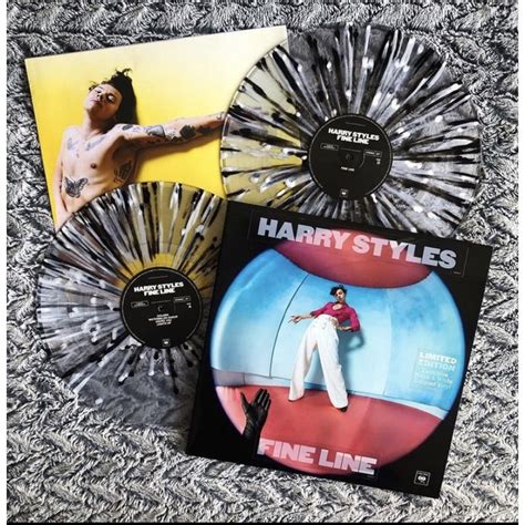 Harry Styles Fine Line Exclusive Vinyl Black And White Splatter Vinyl