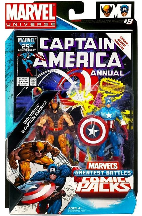 Marvel Universe Marvels Greatest Battles Comic Packs Wolverine Captain