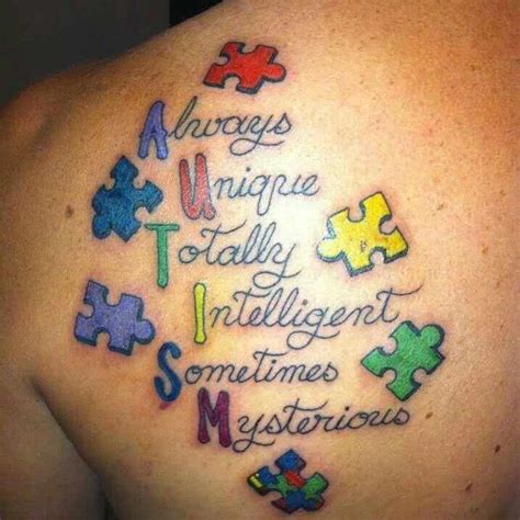 Tattoo For The Autism Help The People With Autism By Getting A Puzzle