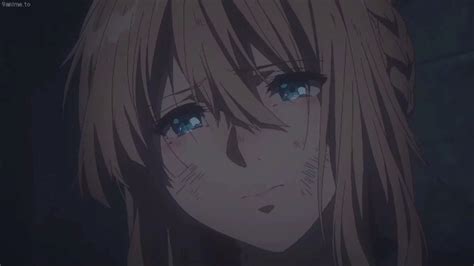 Violet Cry I Can T See Her Cry Violet Evergarden Scene Youtube
