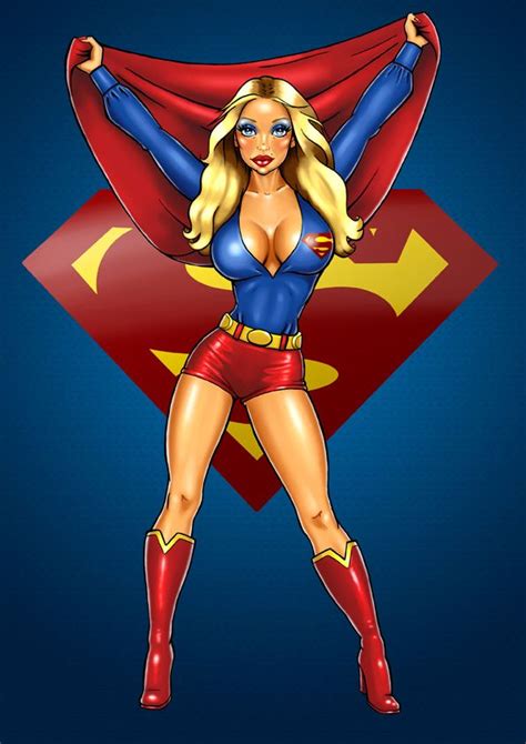 Supergirl Pinup Toon By ~bambabes On Deviantart Supergirl Comic