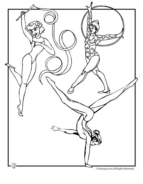 Slashcasual Gymnastics Coloring Pages