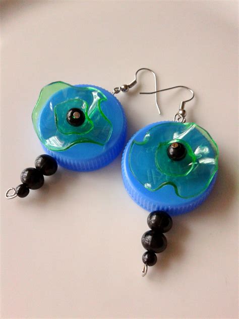 My Work Plastic Bottle Cap Earrings Arent They Funny Bottle