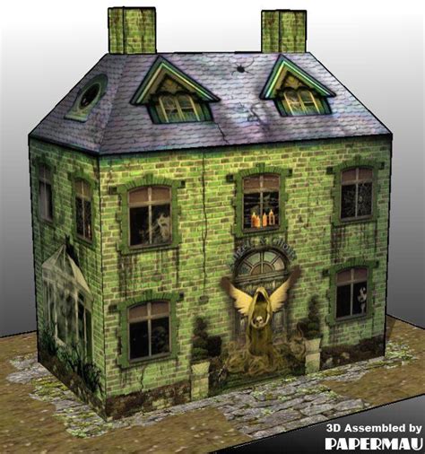 Papermau Halloween Special Haunted House Paper Model By Angels