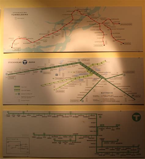 Historical Maps Evolution Of The Stockholm Metro Transit Maps