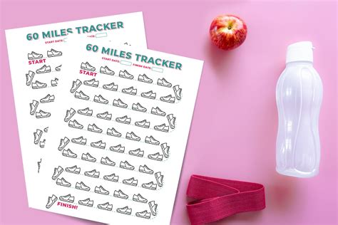 Running Mile Tracker Coloring Page Kaumaparide