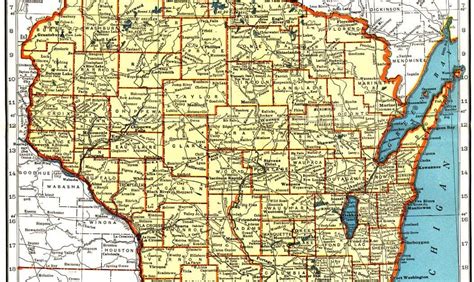 Detailed Wisconsin Road Map