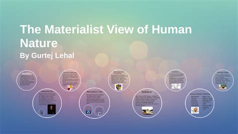 The Materialist View Of Human Nature By Gurtej Lehal