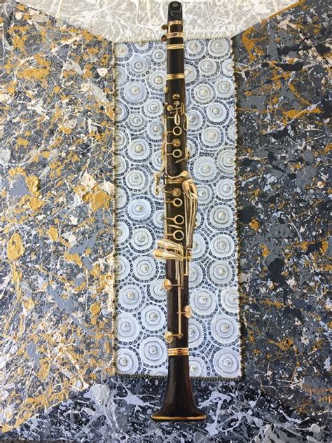 Clarinet In A Mellow Joy Splattered Box From The Collection Of Bare