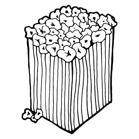 Popcorn Icon Vector Illustration Of Popcorn In Cardboard Box Hand