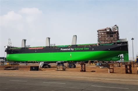 Esl Shippings New Lng Powered Bulk Carrier Haaga Launched In Nanjing