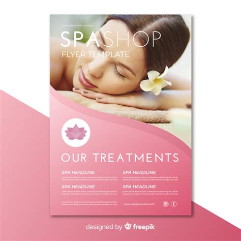 Spa Flyer Template Nohat Free For Designer