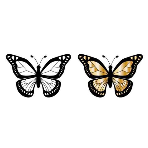 Butterfly gold SVG & PNG 1 - Free SVG Download