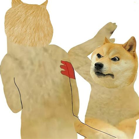 Angry Doge Beating Another Doge Meme Template Memesportal