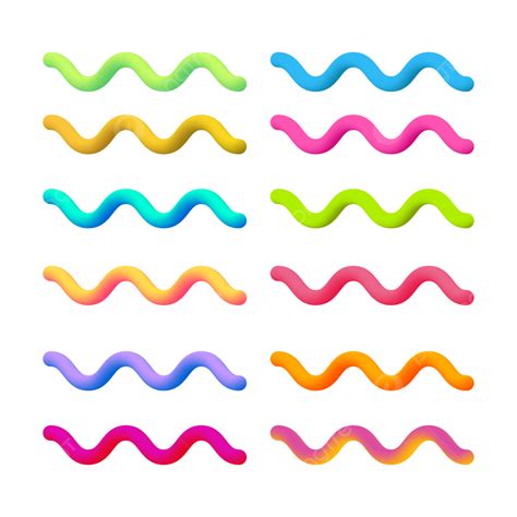 Color Wavy Lines Vector Png Vector Psd And Clipart With Transparent