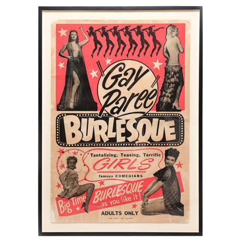 Teaserama Betty Page And Tempest Storm Burlesque Poster For Sale At