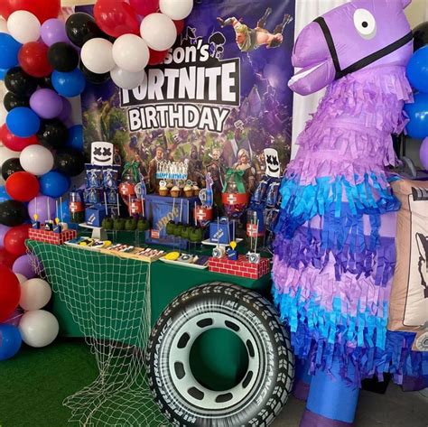Fortnite Birthday Party Birthday Backdrop Personalized Printed
