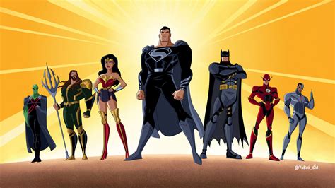 Veja Arte Com Heróis Do Snydercut No Estilo Do Desenho Da Liga Da Justiça