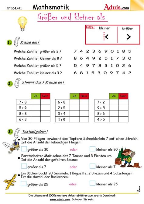 Übungsblätter für mathe ab der grundschule mit lösungen. Mathematik | Aduis