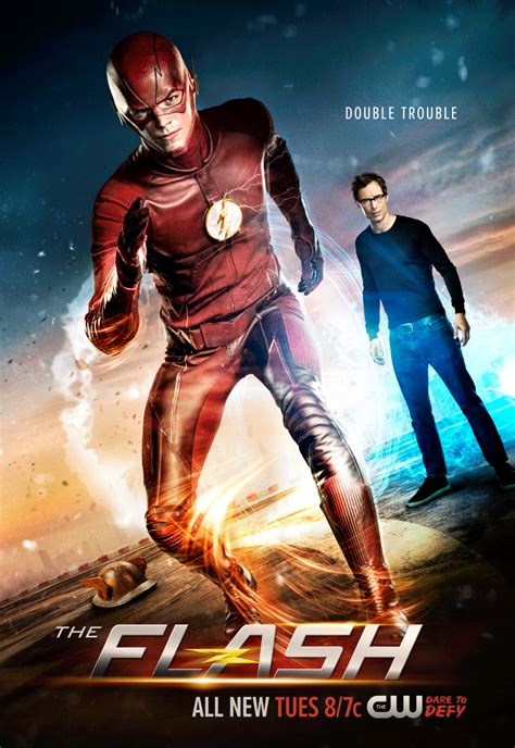 The Flash And Dr Wells Will Give Zoom Double Trouble In New Season 2 Poster