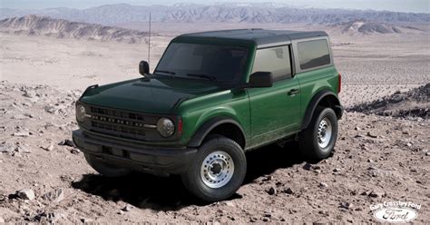2022 Ford Bronco Gains New Eruption Green Metallic Color Mykcford