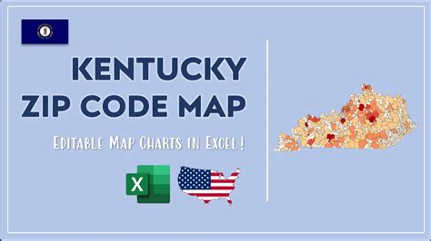 Kentucky Zip Code Map In Excel Zip Codes List And Population Map Youtube