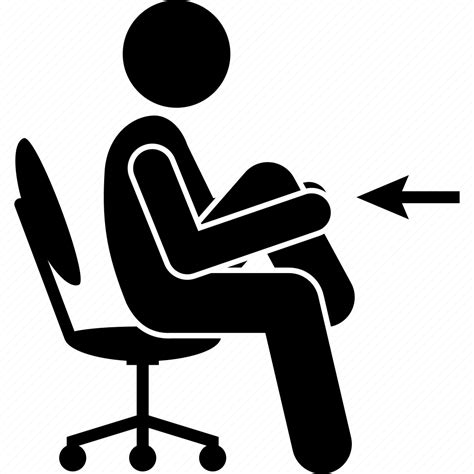 Office Stretches Exercise Stretching Leg Chair Sitting Icon