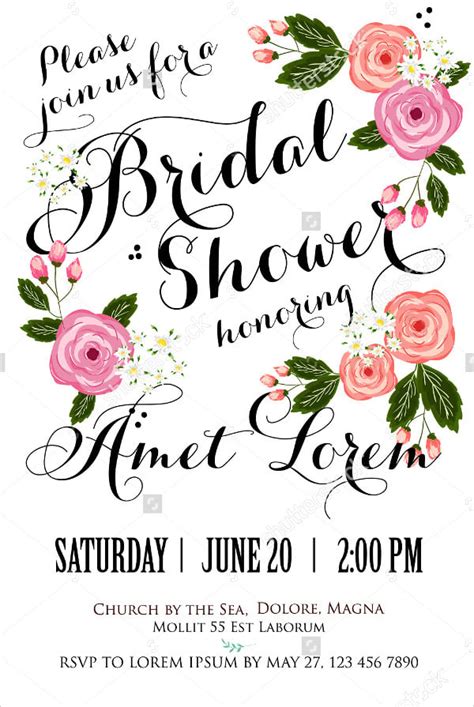 Free Wedding Shower Invitation Templates For Word Printable Templates