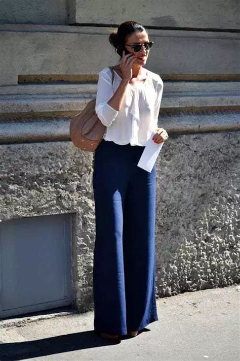 A Complete Style Guide On What Goes With Navy Blue Pants Wide Pants