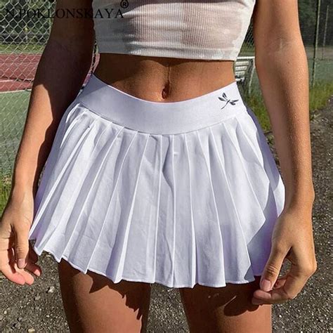 Yonses Fashion Yonses Fashion White Tennis Skirt Tennis Skirt Mini Skirts