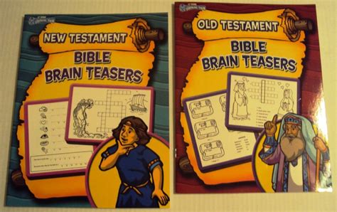 One Old Testamentone New Testament Bible Brain Teasers Learning Train