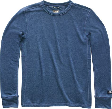 The North Face Cotton Long Sleeve Terry Crew Shirt In Blue For Men Lyst