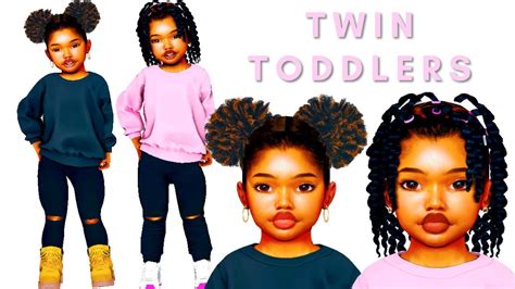 🍼 Sims 4 Cas Twin Toddlers Cc Folder And Sim Download Youtube