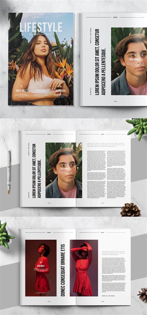 Lifestyle Magazine Template Magazine Template Templates Lifestyle