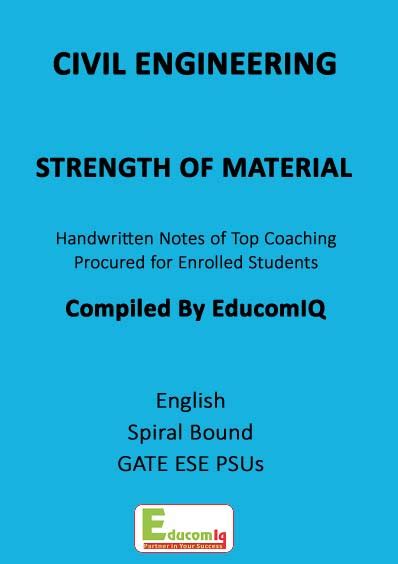 Made Easy Civil Engineering Strength Of Material Handwritten Notes For