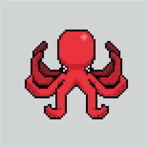 Pixel Art Illustration Octopus Pixelated Octopus Sea Octopus Icon Pixelated For The Pixel Art