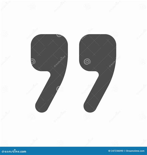 A Quotemarks Quotation Quote Speech Mark Commas Stock Vector