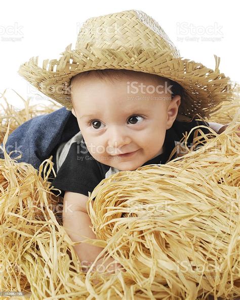 Little Farmer Baby Stock Photo Download Image Now Baby Human Age