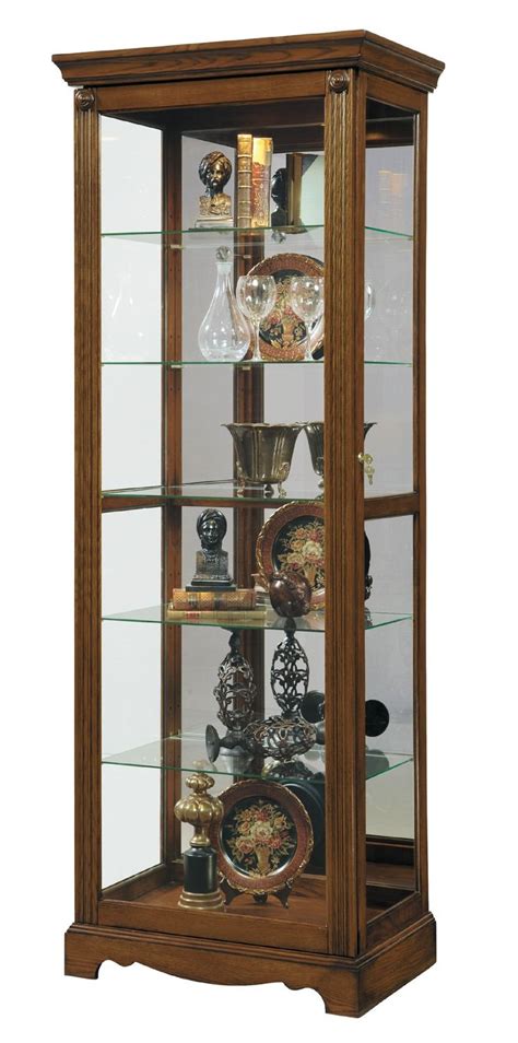 Contemporary mirrored back curio in washed lyon. Curio Cabinet in Berwick Brown - CLOSEOUT by Pulaski ...