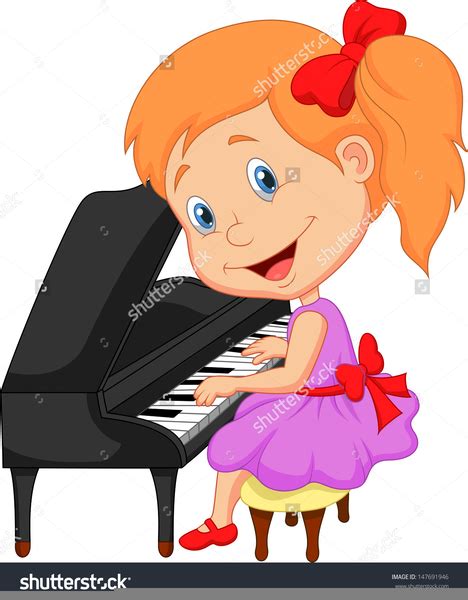 Child Playing Piano Clipart Free Images At Vector Clip