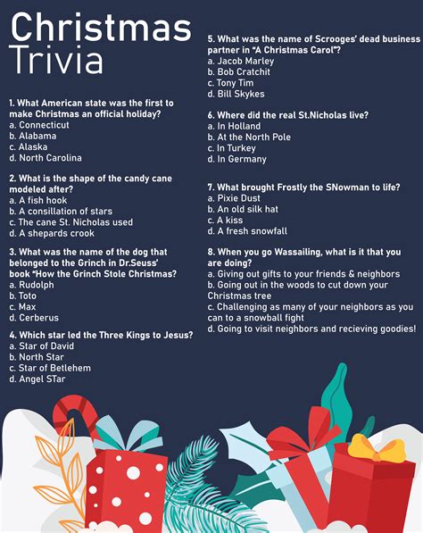 Printable Christmas Trivia Questions And Answers Kris Kringle And Saint Nick